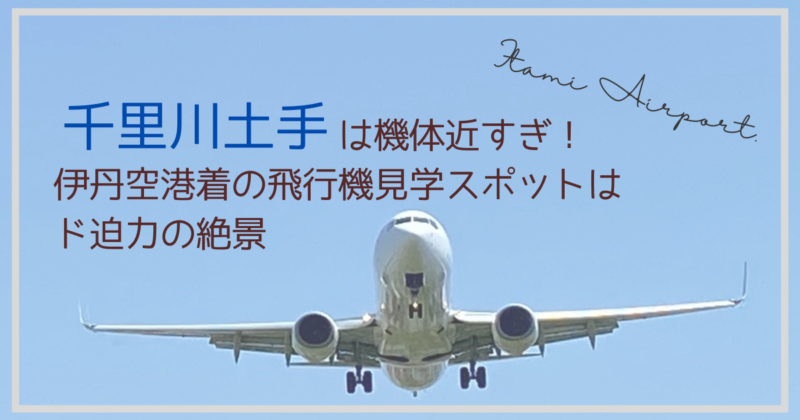 千里川土手伊丹空港飛行機スポット